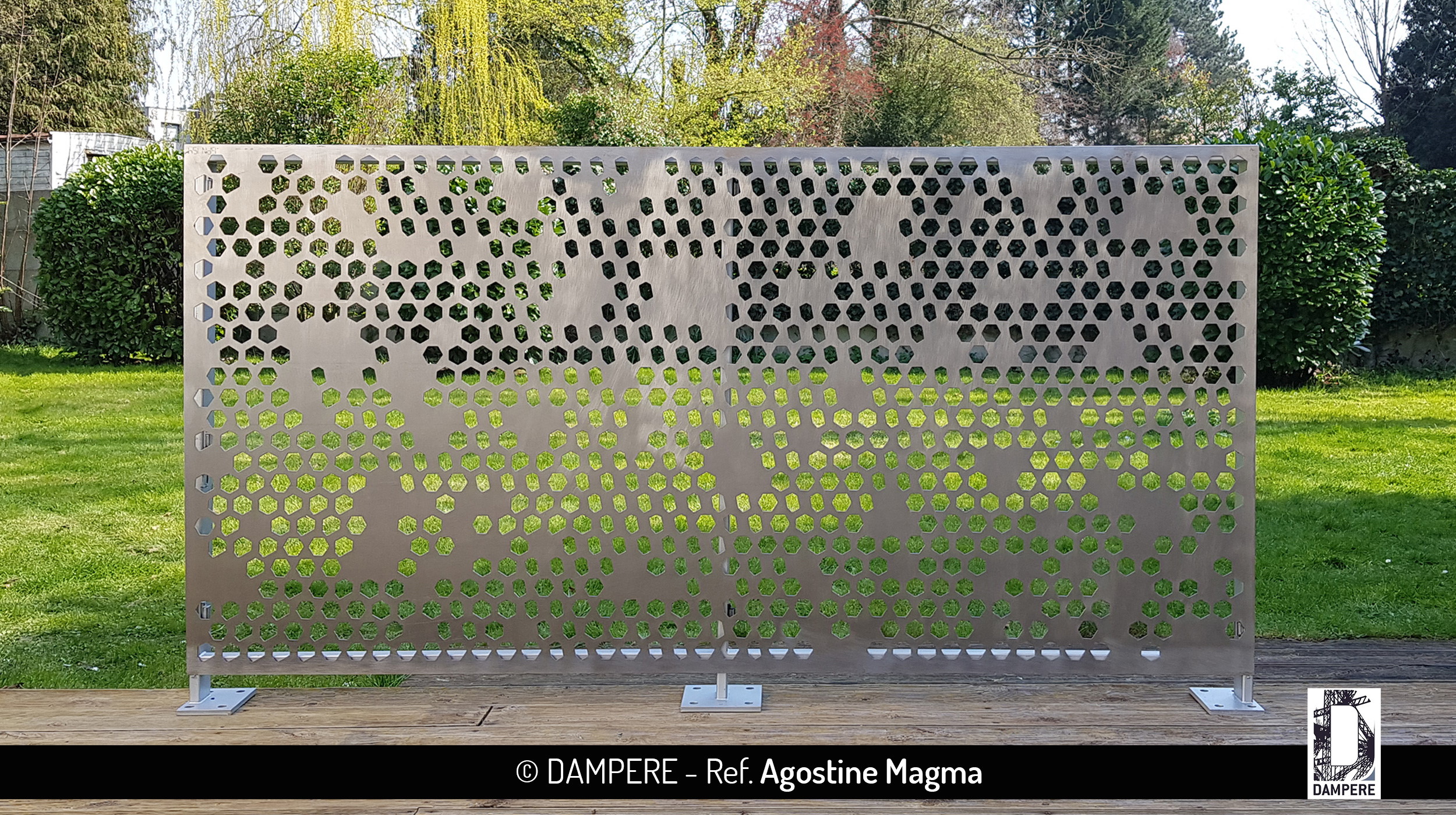 Decoratief geperforeerd plaat AGOSTINE MAGMA van Dampere