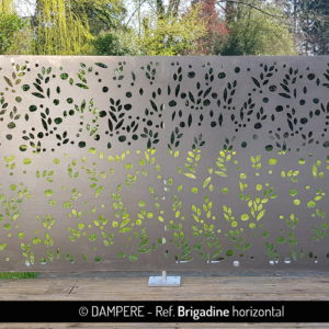 Tole perforee decorative BRIGADINE par Dampere