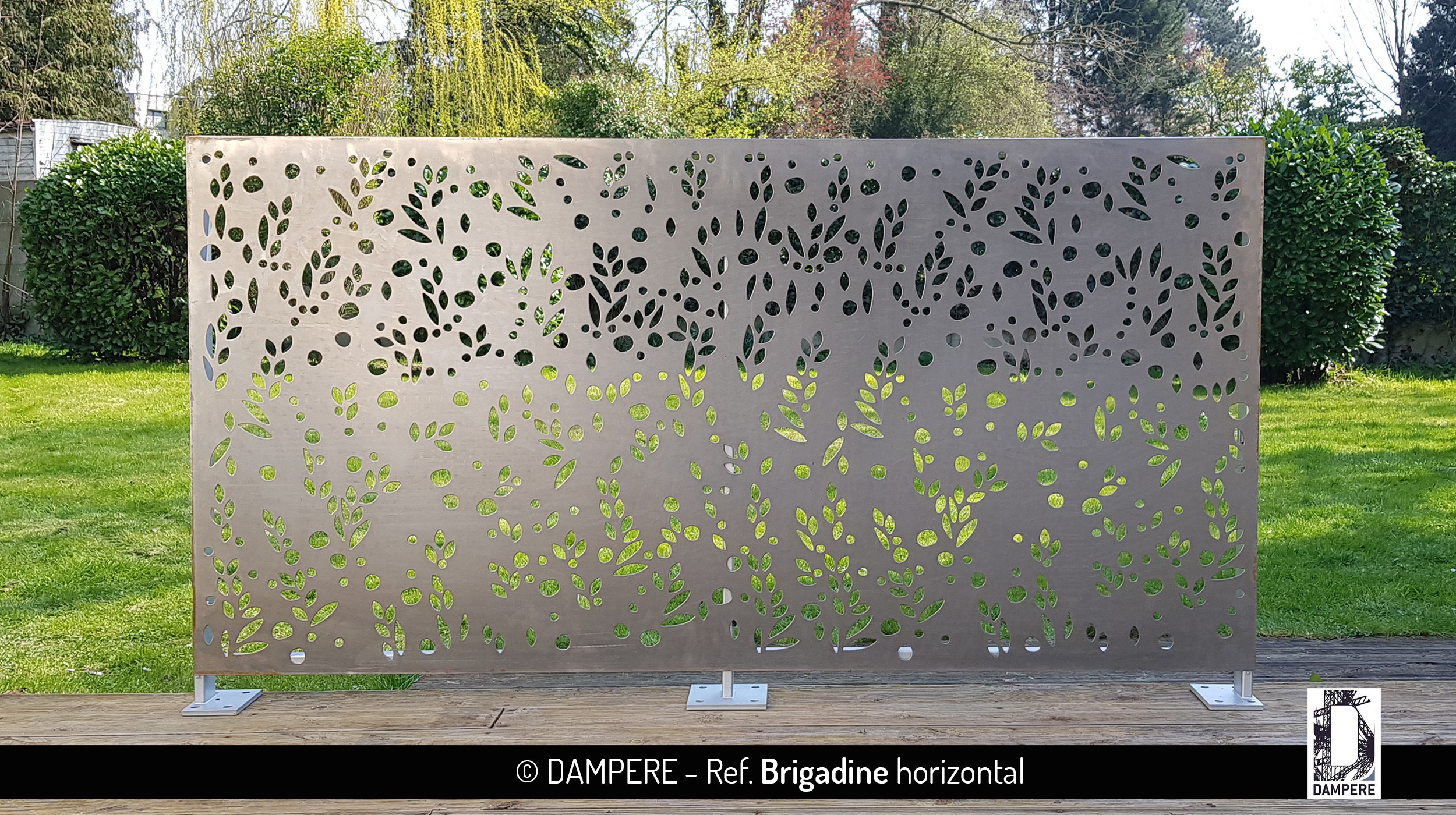 Decoratief geperforeerd plaat BRIGADINE van Dampere