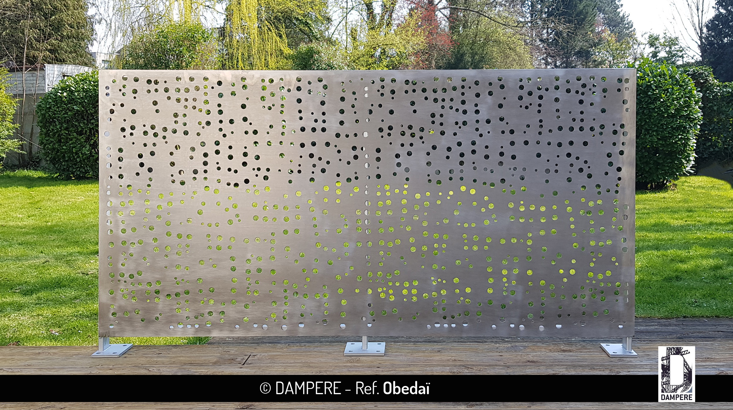 Tole perforee decorative OBEDAI par Dampere
