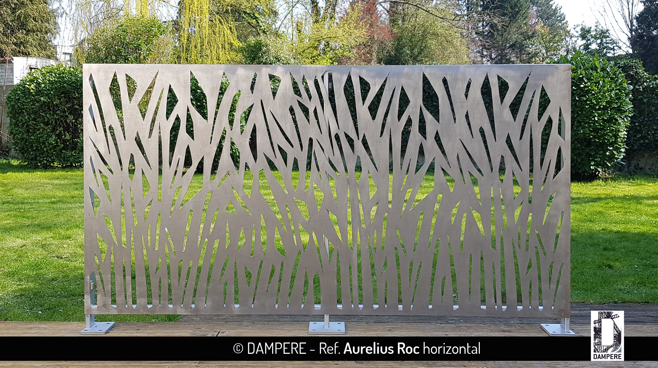 Tole decorative en decoupe laser AURELIUS ROC par Dampere