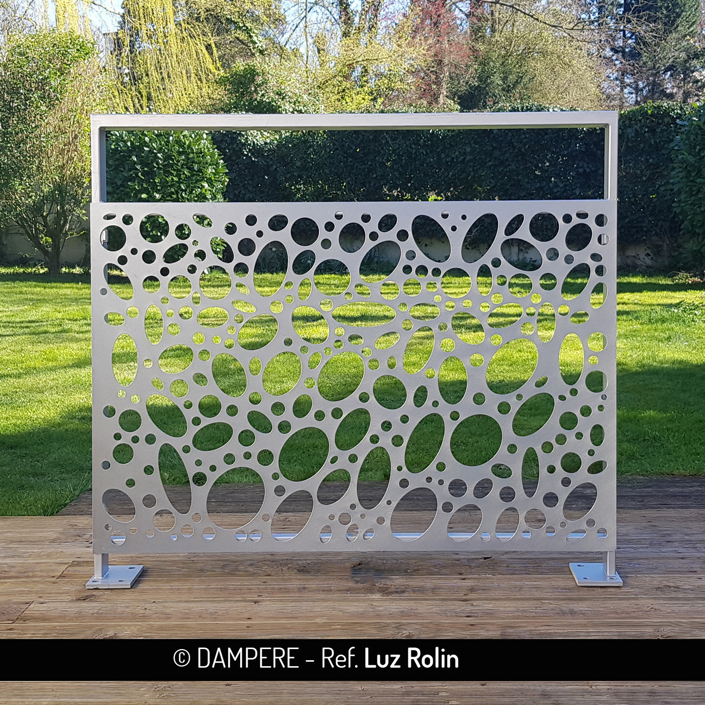 Das dekoratives lasergeschnittene blech LUZ ROLLIN von Dampere